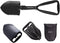 deaona Folding Shovel Survival Shovel – Entrenching Tool 18.25 Inch Foldable Shovel Camping Shovel w/ Wood Saw Edge and Tactical Shovel Carry Case (F08-N),black
